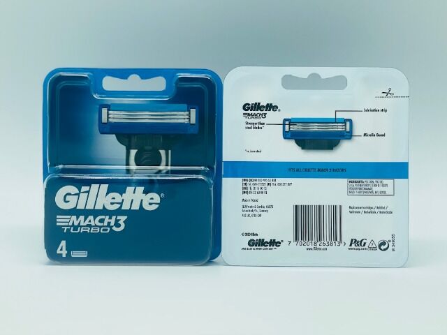GILLETTE MACH3 TURBO RASIERKLINGEN 4ER