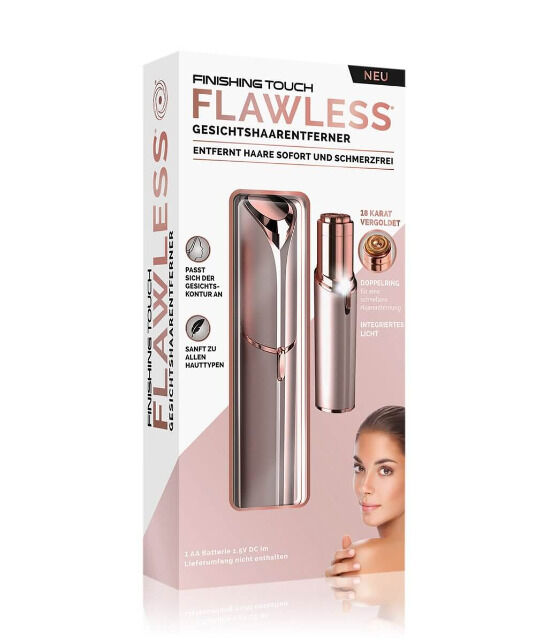 Finishing Touch Flawless wiederaufladbarer Haarentferner & Epilierer Trimmer Rasierer Haarentfernung Gesicht Beauty 
