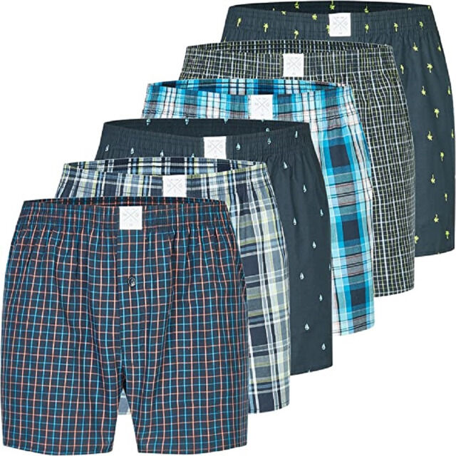 MG-1 Boxershorts MG-69-815-00 6er Pack Herren Unterhosen Baumwolle in Größen M L XL oder XXL