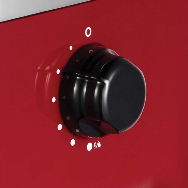 Russell Hobbs Siebträger Retro Espressomaschine Rot + 2 Tasseinsätzen + Wassertank+ Milchschaumdüse Retro-Küchenausstattung Kaffeemaschine