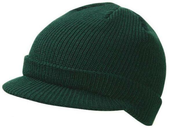 Herren Winter Mütze mit Schild Beanie Snowboard von Myrtle Beach