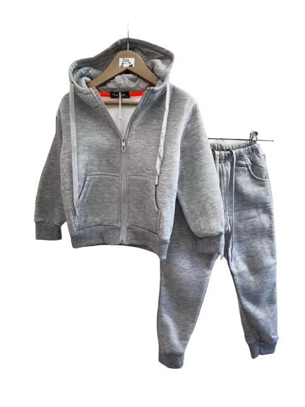 Kinder Jogginganzug Sportanzug Basic J-22 mit Reißverschluss ,Kapuze