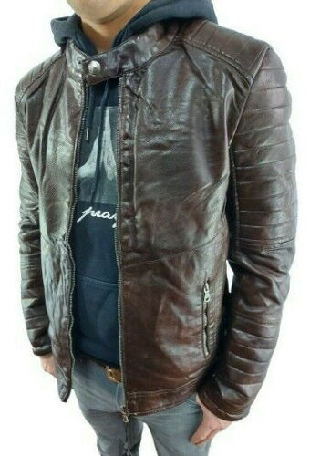 Herren Herbst Winter Jacke . Kunstleder PU