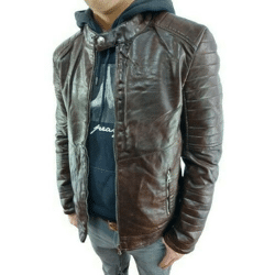 Herren Herbst Winter Jacke . Kunstleder PU