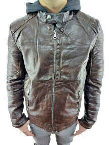 Herren Herbst Winter Jacke . Kunstleder PU