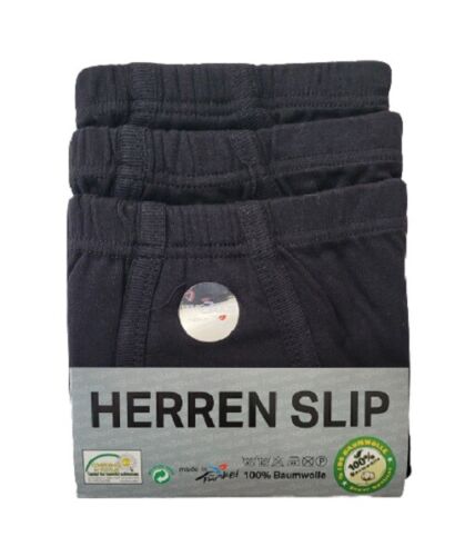 Herren Slip 3 Pack Feinripp Unterhose Unterwäsche