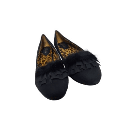 Damen Ballerina mit Leder Optik JD-0050