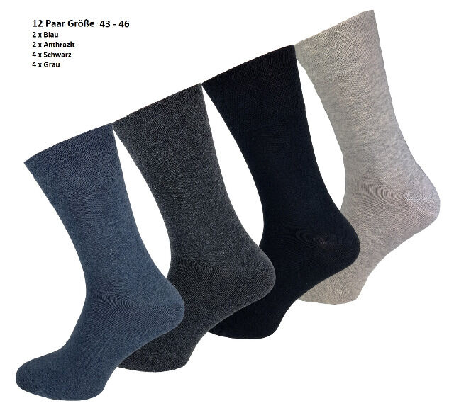 Garcia Pescara 12 Paar Basic Socken MEHRFARBIG Größe 43-46 Strümpfe aus Baumwolle Socken Strümpfe Herren Herrensocken Unterwäsche