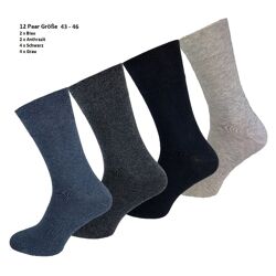 Garcia Pescara 12 Paar Basic Socken MEHRFARBIG Größe 43-46 Strümpfe aus Baumwolle Socken Strümpfe Herren Herrensocken Unterwäsche