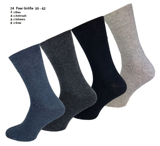 Garcia Pescara 24 Paar Basic Socken MEHRFARBIG Größe 39-42 Strümpfe aus Baumwolle Unterwäsche Herrenwaesche Kleidung Strumpf Socken