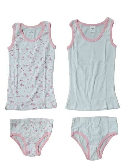 Kinder Garnitur 2er Pack als Set Unterhemd mit Slip 2-teilig 2 Pack 2