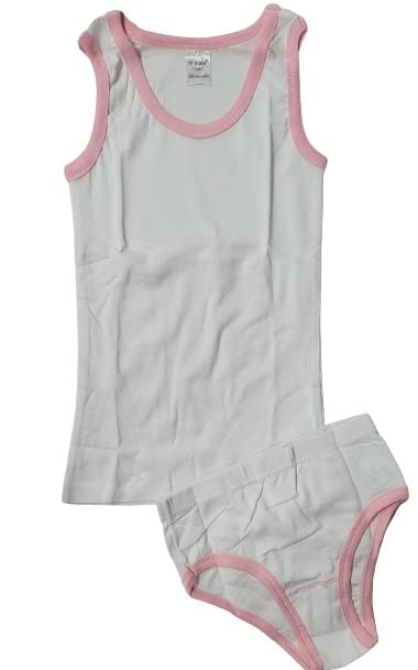 Kinder Garnitur 2er Pack als Set Unterhemd mit Slip 2-teilig 2 Pack 2