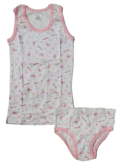 Kinder Garnitur 2er Pack als Set Unterhemd mit Slip 2-teilig 2 Pack 2