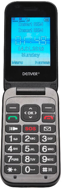 DENVER BAS-24200M Senior Telefon mit SOS / Alarm-Taste und großen Ziffern