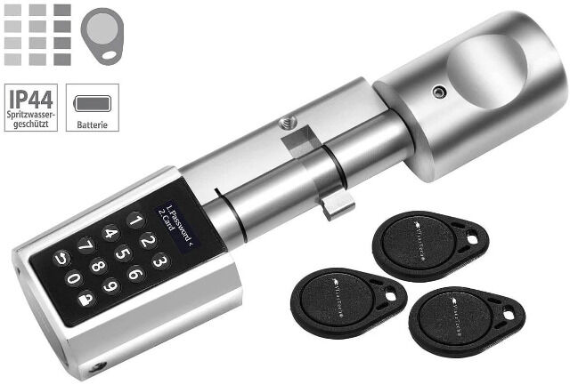 VisorTech ZigBee Schloss RC-350.duo, TSZ-550 elektronischer Türöffner 10 Pin Codes 20 Responder