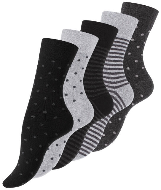 Women's socks with fashionable designs - pack of 5