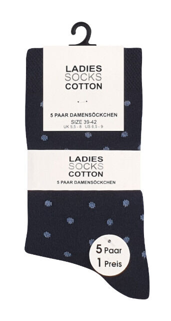 Women's socks with fashionable designs - pack of 5