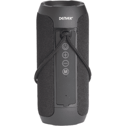 Denver BTS-110BLACK Bluetooth Speaker FM,Bluetooth,MP3 Boombox with 2 x 5W RMS Music Bluetooth Smartphone Tablet Charging Socket Box