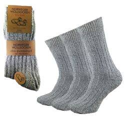 Garcia Pescara 3 Paar Norweger Socken Grau Größe 39-42 oder 43-46 Wintersocken für warme Füße Norwegersocken, Strümpfe, Thermo, Wintersocken