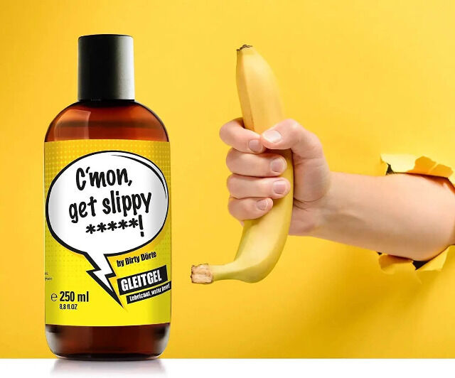 Dirty Dörte Gleitgel 250 ml Gleitmittel auf Wasserbasis 100% recycelte Kunststofflasche Gleitcreme Schmiermittel Erotik Erotisches Spielzeug