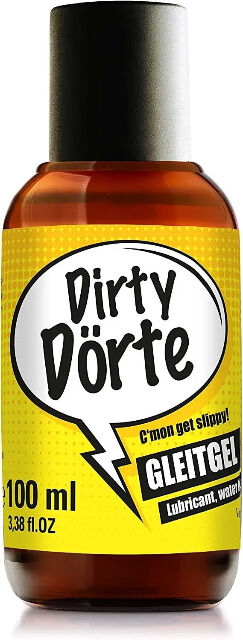 Dirty Dörte Gleitgel 100ml Gleitmittel Wasserbasis 100% recycelte Kunststofflasche Premium Lube Gleitcreme Schmiermittel Erotik 