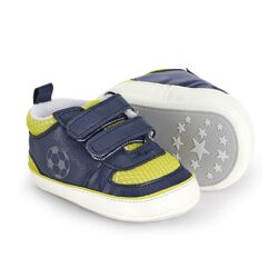 Blau/gelbe Sterntaler Babyschuhe - Turnschuhe mit Klettverschluss