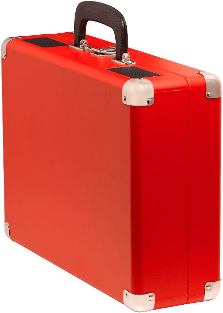 Denver VPL-120Red portabler Plattenspieler mit USB Digitalisierungsfunktion Schallplatten Schallplatte Vinyl Digitalisierung MP3 umwandeln