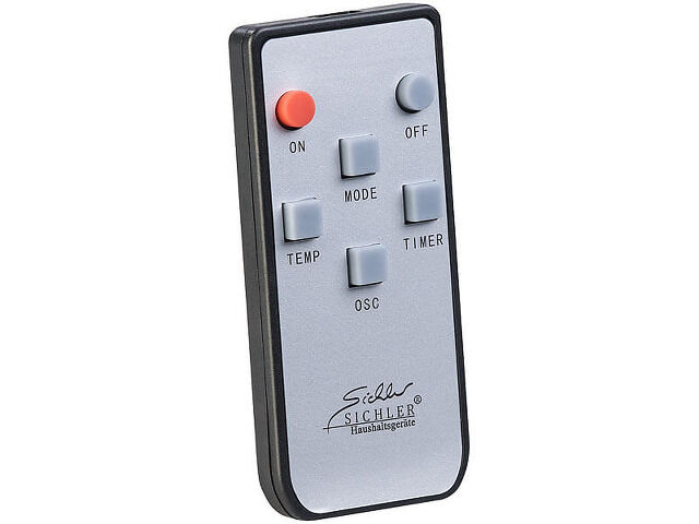 Sichler Digitaler Keramik-Heizlüfter NC-5460-911 mit Thermostat & Oszillation, FB, 2.000 W Heizstrahler Frostwächter Standheizung Ventilator