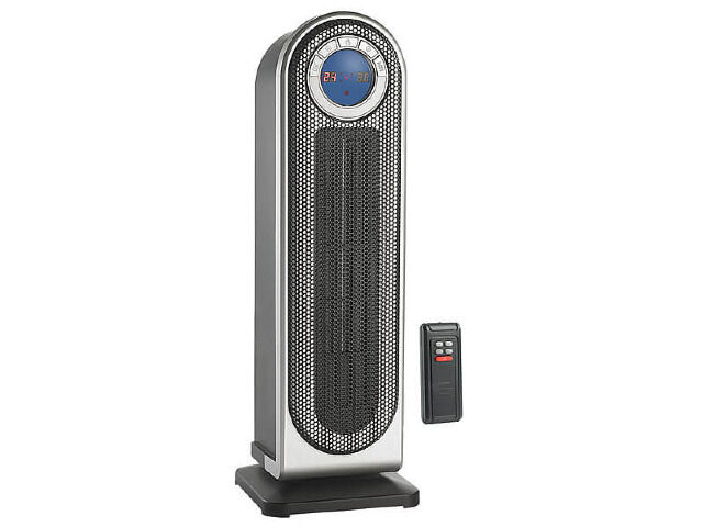 Sichler Digitaler Keramik-Heizlüfter NC-5460-911 mit Thermostat & Oszillation, FB, 2.000 W Heizstrahler Frostwächter Standheizung Ventilator