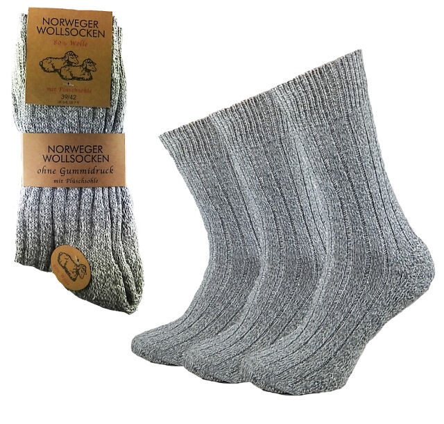 Garcia Pescara 6 Paar Norweger Socken Grau  Wintersocken für warme Füße Strümpfe Thermo Winter Thermosocken Maenner Mann Socke Kälte