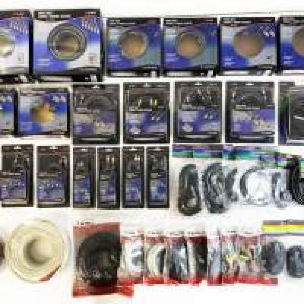 Profitec AV Kabel und Zubehör Mix, Strom für TV, Fernseher, SMART TV, PC, TV-Zubehör, Lautsprecher u.a, Restposten Großhandel