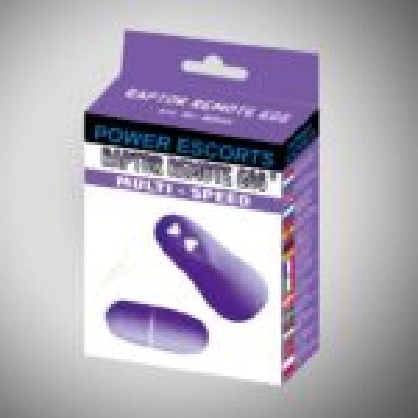 Power Escorts - BR41 - Raptor Remote Egg - Schwarz, Pink und Lila - Betrieb mit normalen AAA-Batterien