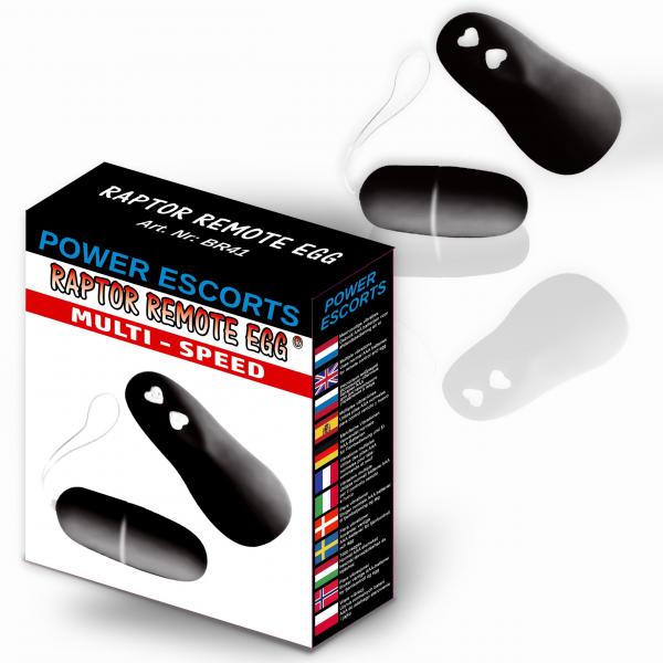 Power Escorts - BR41 - Raptor Remote Egg - Schwarz, Pink und Lila - Betrieb mit normalen AAA-Batterien