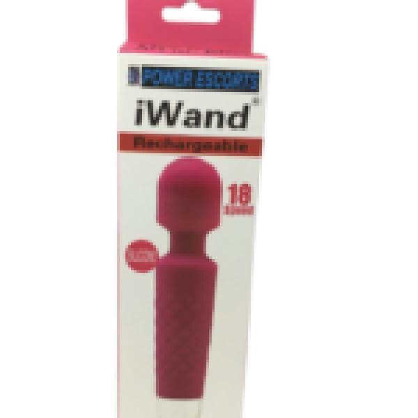 Power Escorts IWand Massagegerät - Wiederaufladbar - 18-fach - Pink und Lila