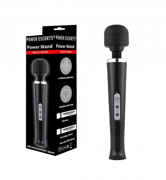 Power Escorts Power Wand Massagegerät – 12 Geschwindigkeiten – Pink – BR16 kabellos