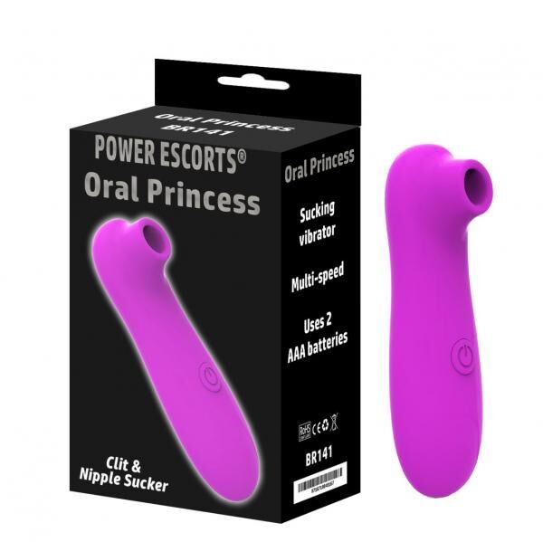 Power Escorts – BR141 – Oral Princess – Luftdruck-Vibrator – Wasserdicht – Luftsauger – Oralsauger – Klitoris-Stimulator/Massagegerät – Luft