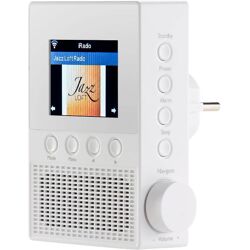 VR-Radio IRS-300 Internet Steckdosenradio mit WLAN & Fernbedienung, 6,1-cm-Display, 6 Watt Steckdose Badradio Küchenradio Internet Radio