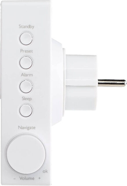 VR-Radio IRS-300 Internet Steckdosenradio mit WLAN & Fernbedienung, 6,1-cm-Display, 6 Watt Steckdose Badradio Küchenradio Internet Radio