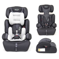 Blij`r Ivo grey/black Autositz Kindersitz Gruppe I-III 9-36kg mit Seitenaufprallschutz Sitzschale 5-Punkt-Gurt babyschale baby kleinkind 