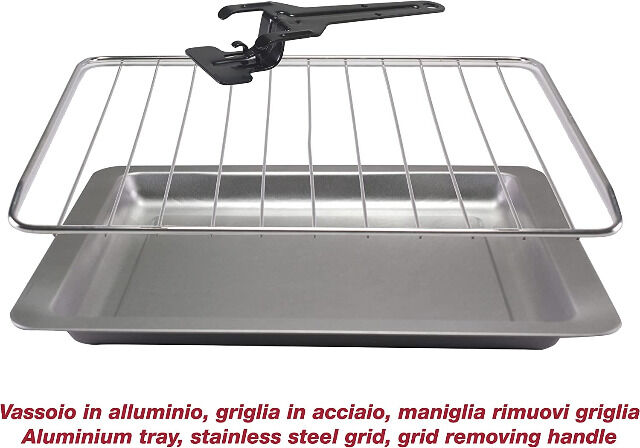 Beper 90.884 Elektrischer Backofen mit 30 Liter Fassungsvermögen und 1300 Watt Leistung Röhre Herd Bratröhre Backröhre  Kochen Backen Grill