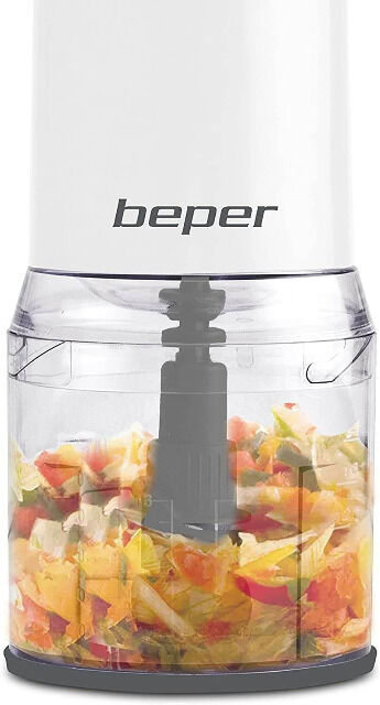Beper BP.552 Universal-Zerkleinerer mit doppelter Klinge für gleichmäßiges Mahlen und Zerkleinern Haushalt zerschnetzeln Schredder Mörser