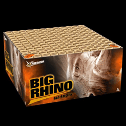 Big Rhino, 144-Schuss Verbund Feuerwerk / Silvester ca 85 Sek. Laufzeit