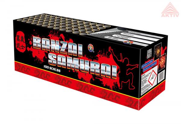 Banzai Samurai, 100-Schuss 4er-Verbund Feuerwerk 