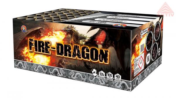 Fire Dragon, 126-shot composite firework GP5024 