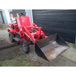 Elektro Hoflader Radlader Wheel Loader  BestLine 450e  mit Schaufel und Palettengabel Hubkraft 450Kg