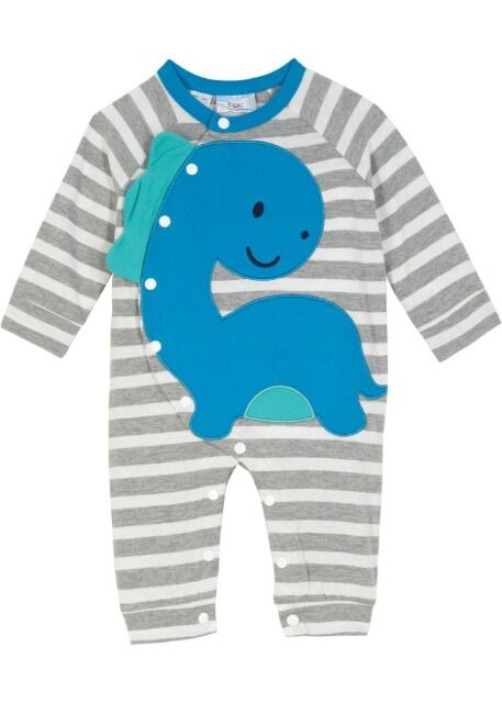 Baby Strampler langarm Dino