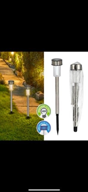 *Werbung* Solar Gartenstecker LED, 36x4,5cm