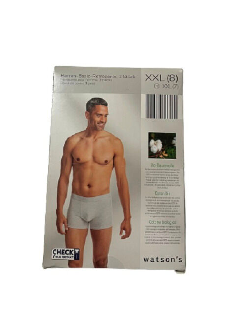 Men's briefs 3-pack basic retro pants black and white