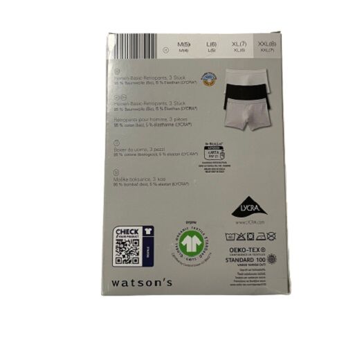 Men's briefs 3-pack basic retro pants black and white