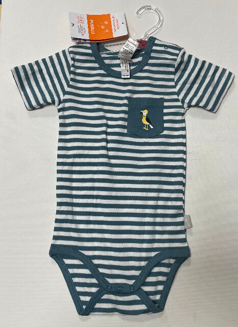 Kinder Bodys für Jungen, gestreift weiss-navy Marke PUSBLU